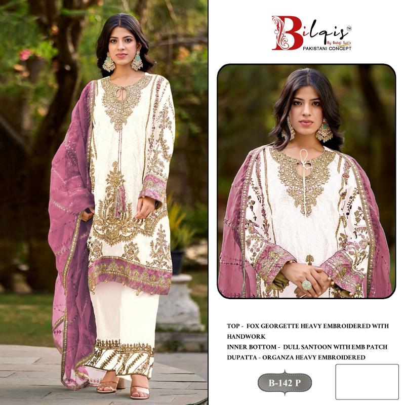 Bilqis B 142 OP Catalog online pakistani suits in qatar