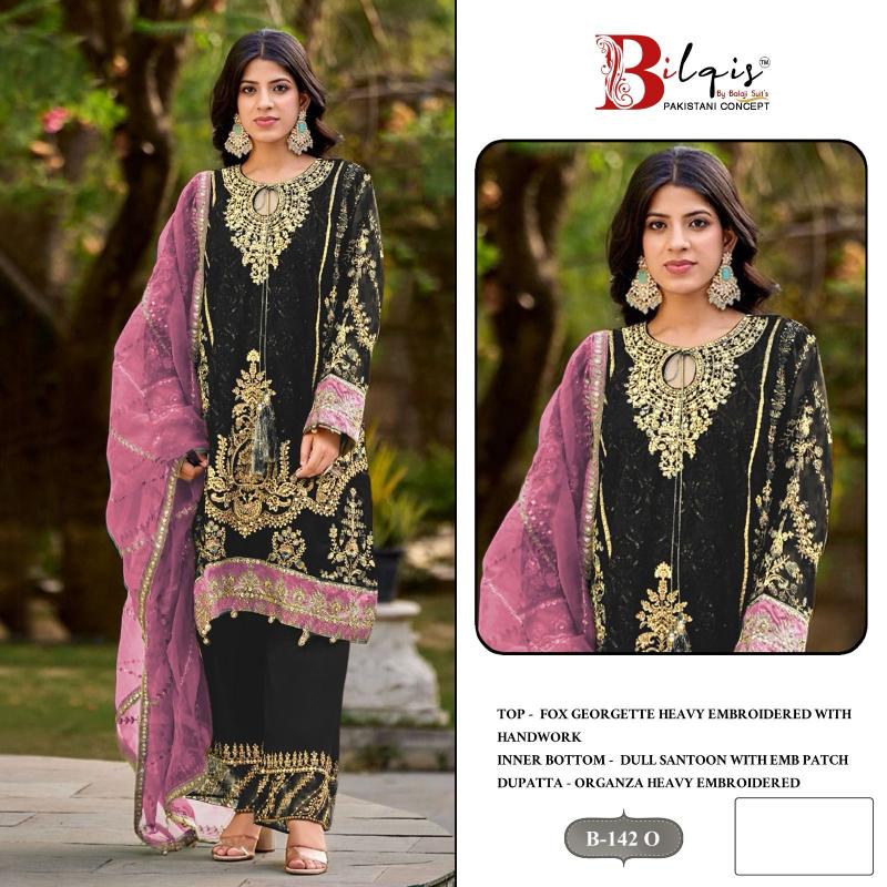 Bilqis B 142 OP Catalog online pakistani suits in qatar