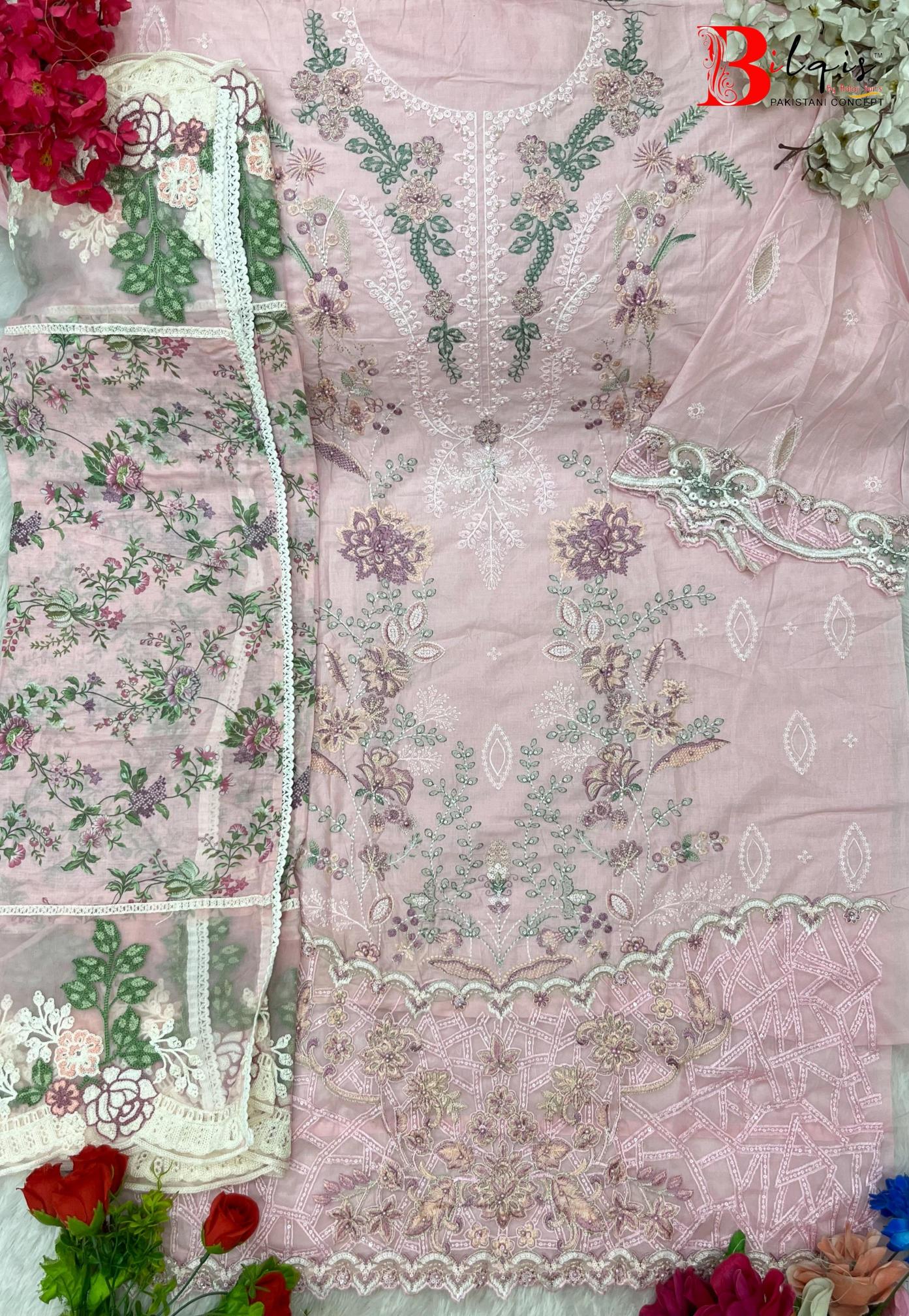 Bilqis B 167 A TO D Catalog pakistani suit fashion