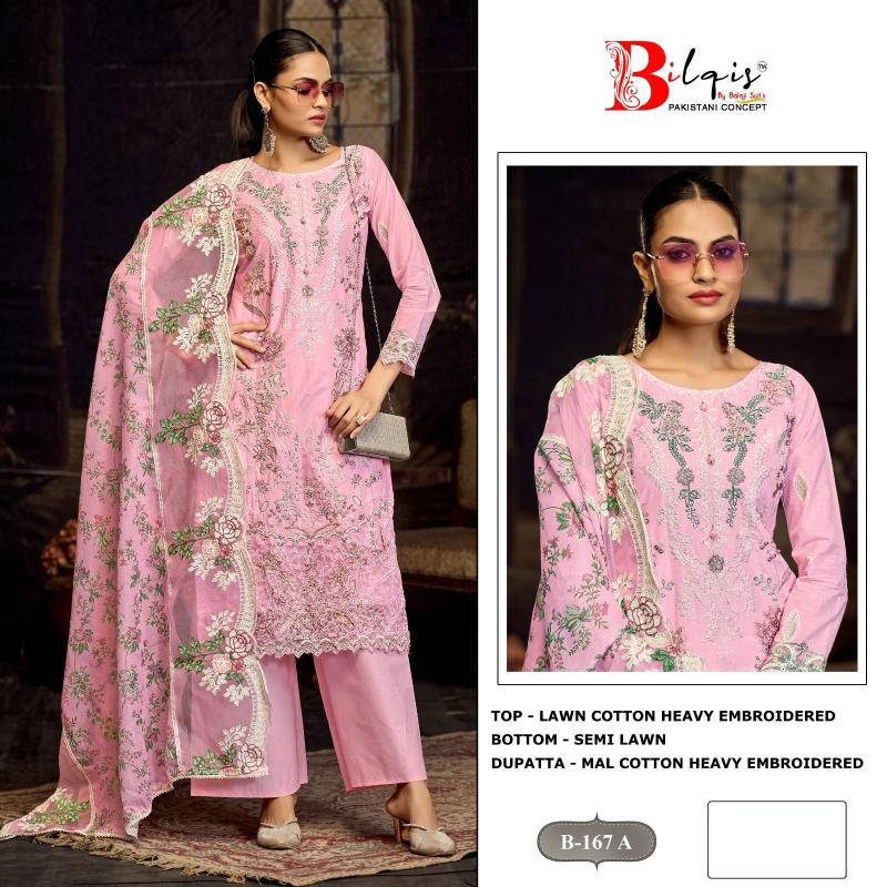 Bilqis B 167 A TO D Catalog pakistani suit fashion