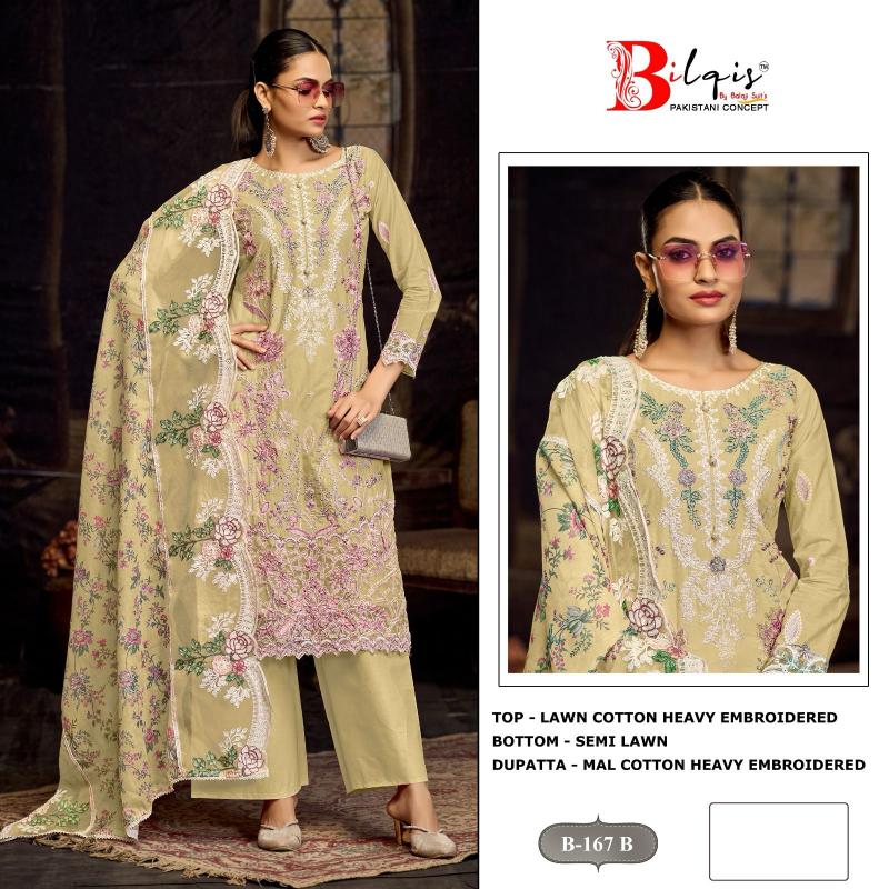 Bilqis B 167 A TO D Catalog pakistani suit fashion