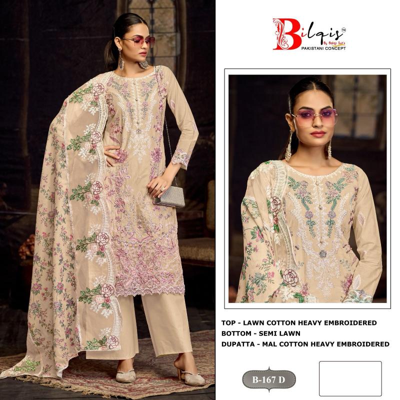 Bilqis B 167 A TO D Catalog pakistani suit fashion