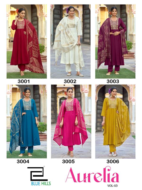 Blue Hills Aurelia Vol 3 catalog india kurti design