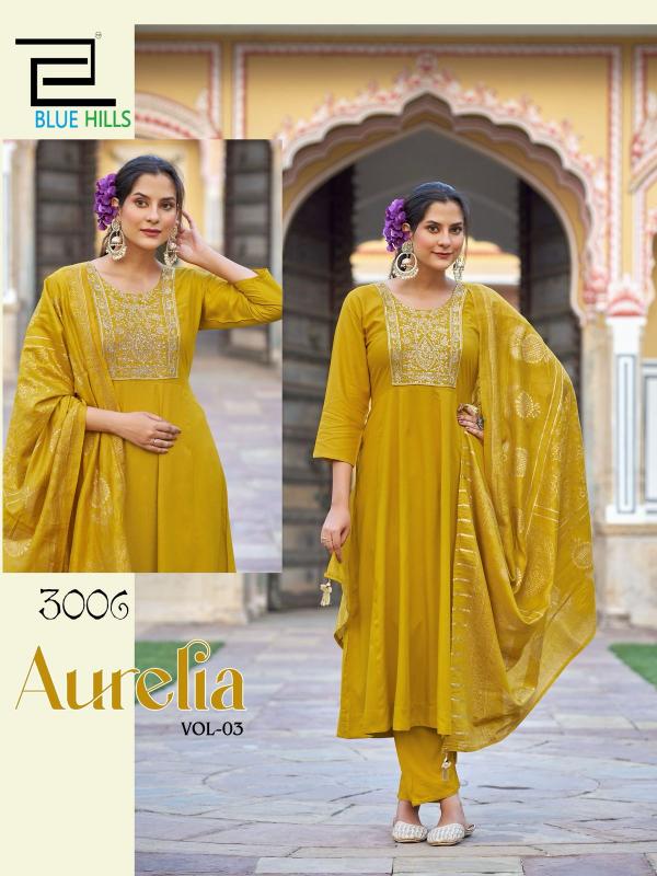 Blue Hills Aurelia Vol 3 catalog india kurti design