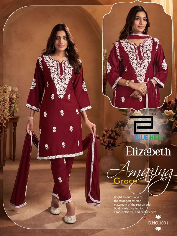Blue hills Elizabeth catalog threads of india kurtis online