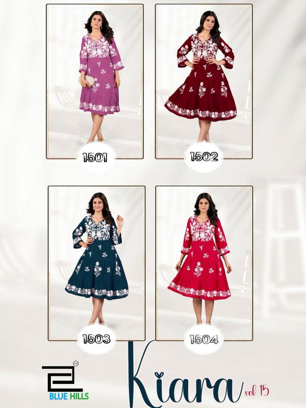 Blue hills Kiara Vol 15 catalog lakhnavi kurti online india