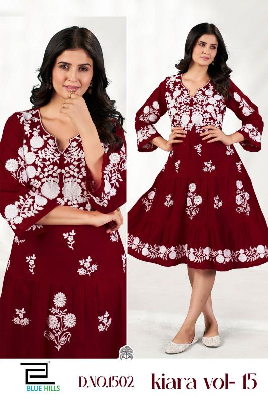 Blue hills Kiara Vol 15 catalog lakhnavi kurti online india