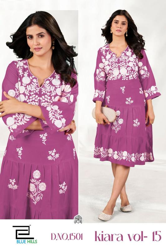 Blue hills Kiara Vol 15 catalog lakhnavi kurti online india