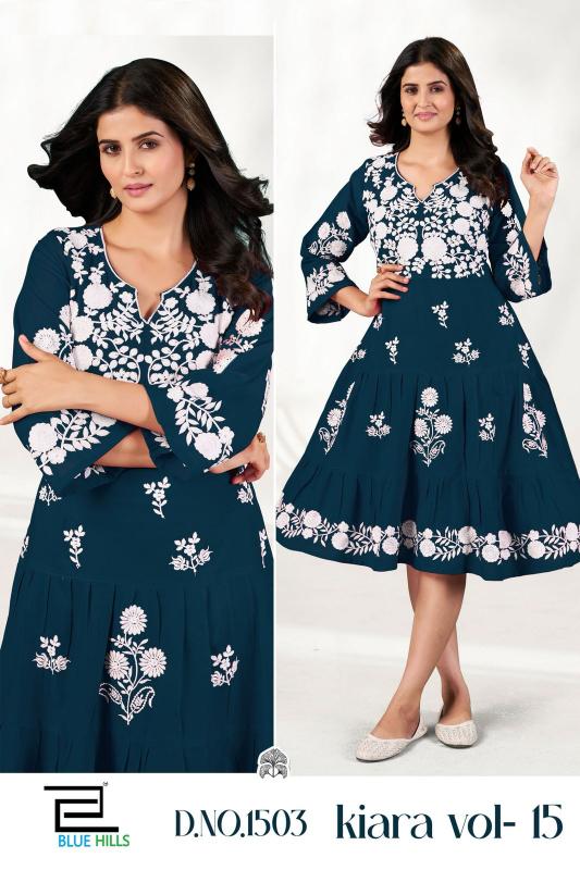 Blue hills Kiara Vol 15 catalog lakhnavi kurti online india