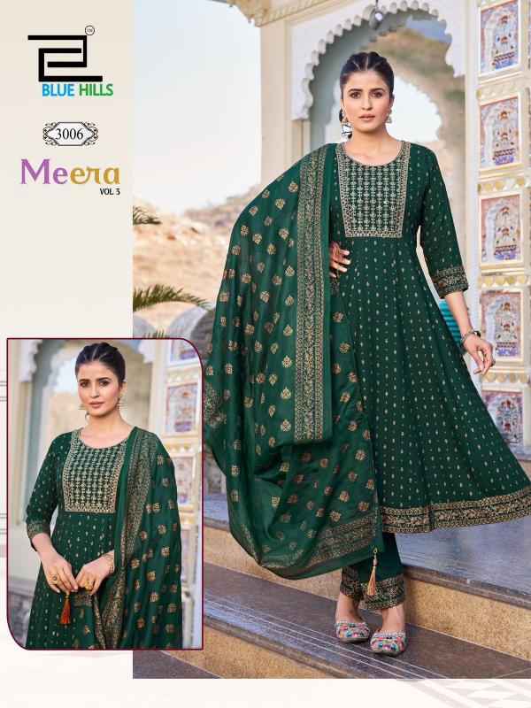 Blue Hills Meera Vol 3 catalog sangria anarkali kurti online india