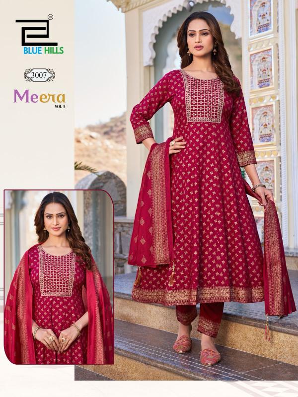 Blue Hills Meera Vol 3 catalog sangria anarkali kurti online india