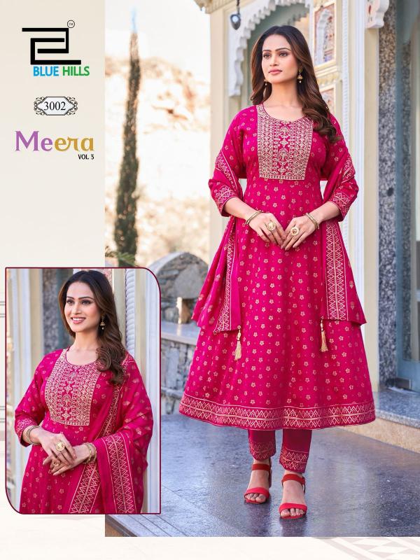Blue Hills Meera Vol 3 catalog sangria anarkali kurti online india