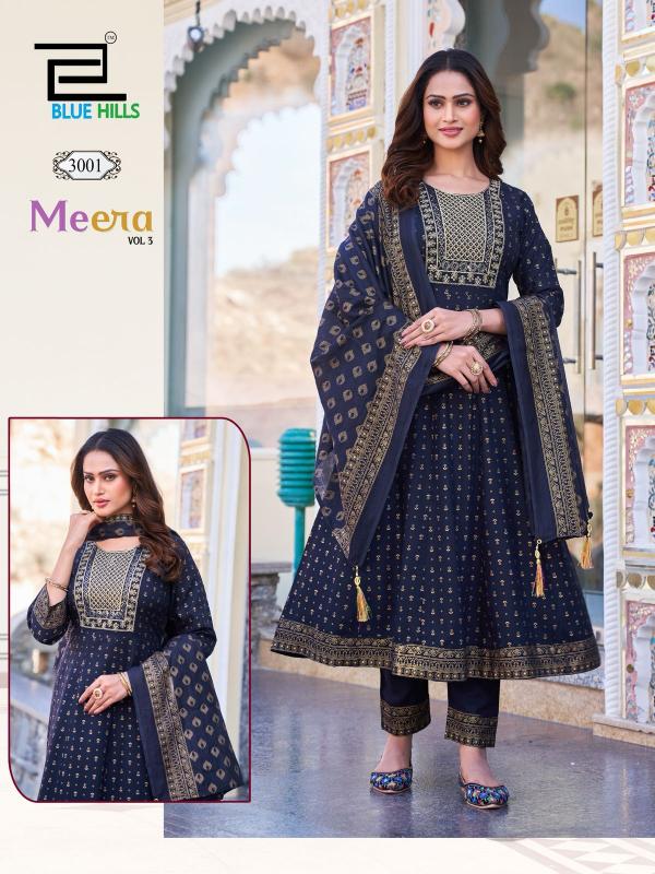 Blue Hills Meera Vol 3 catalog sangria anarkali kurti online india
