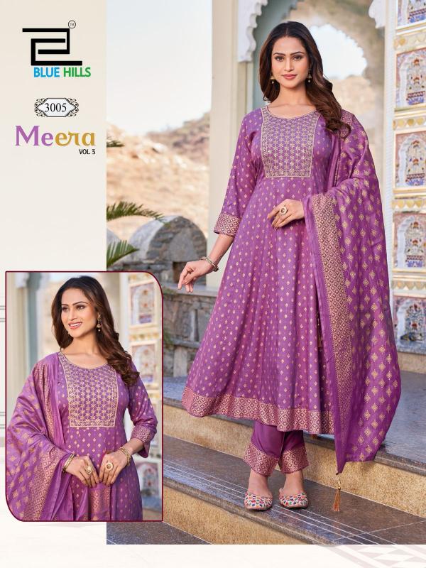 Blue Hills Meera Vol 3 catalog sangria anarkali kurti online india