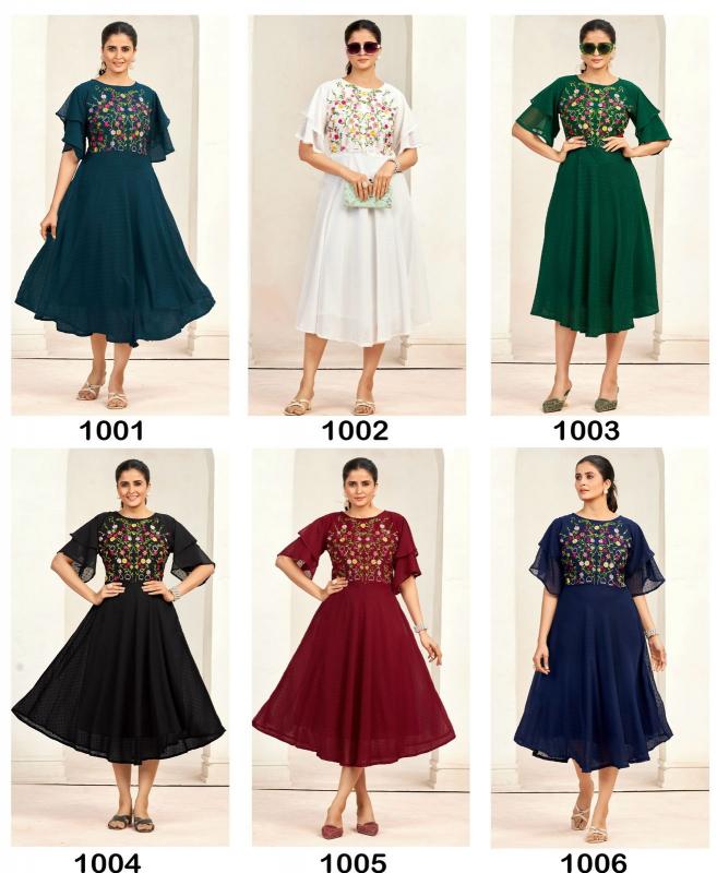 Blue Hills Sensations catalog bell sleeve kurti online india