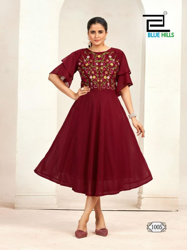 Blue Hills Sensations catalog bell sleeve kurti online india