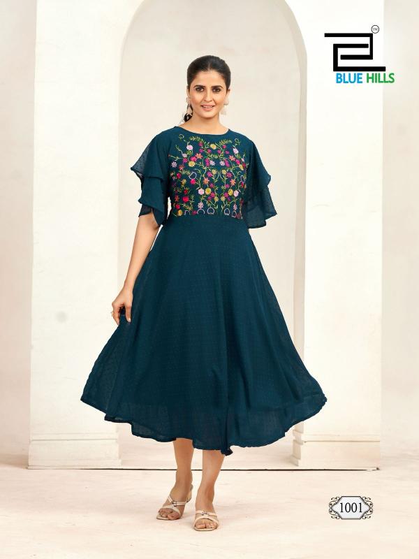 Blue Hills Sensations catalog bell sleeve kurti online india