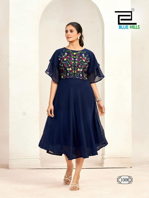 Blue Hills Sensations catalog bell sleeve kurti online india