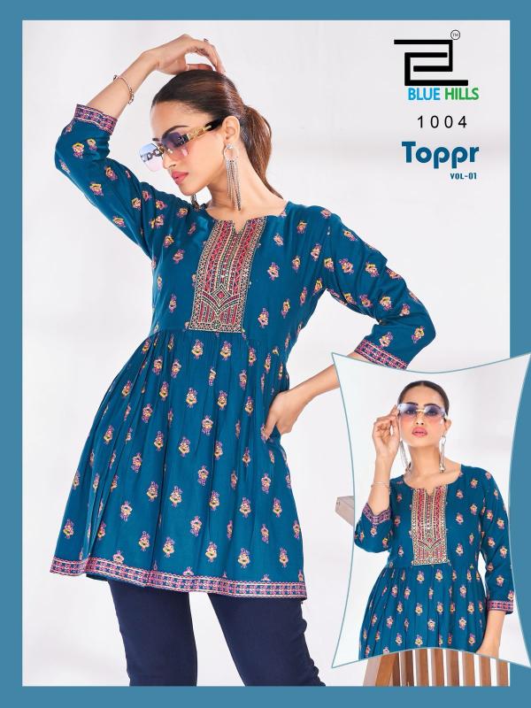 Blue Hills Topper Vol 1 catalog wholesale kurti india