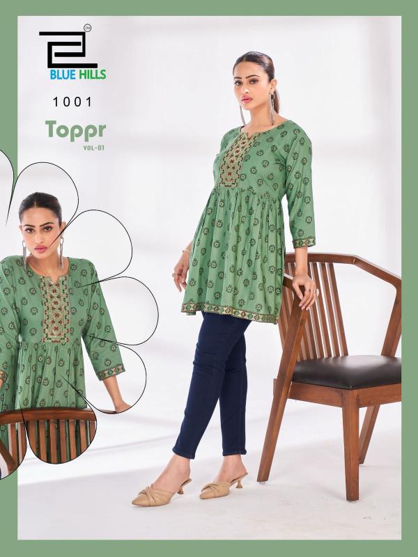 Blue Hills Topper Vol 1 catalog wholesale kurti india