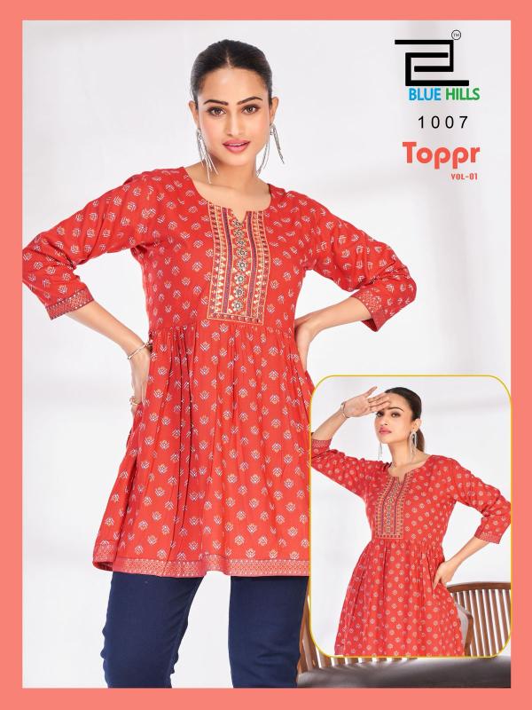 Blue Hills Topper Vol 1 catalog wholesale kurti india