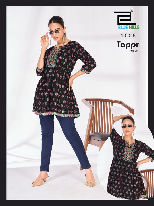 Blue Hills Topper Vol 1 catalog wholesale kurti india