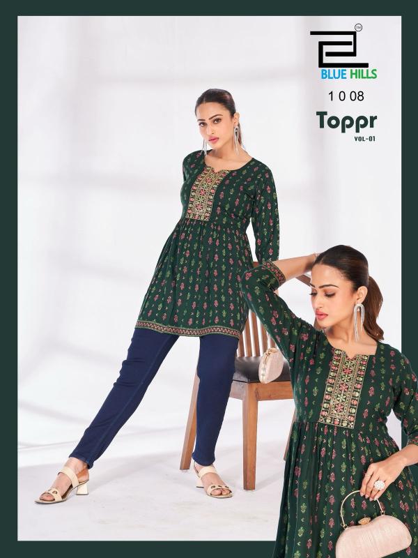 Blue Hills Topper Vol 1 catalog wholesale kurti india
