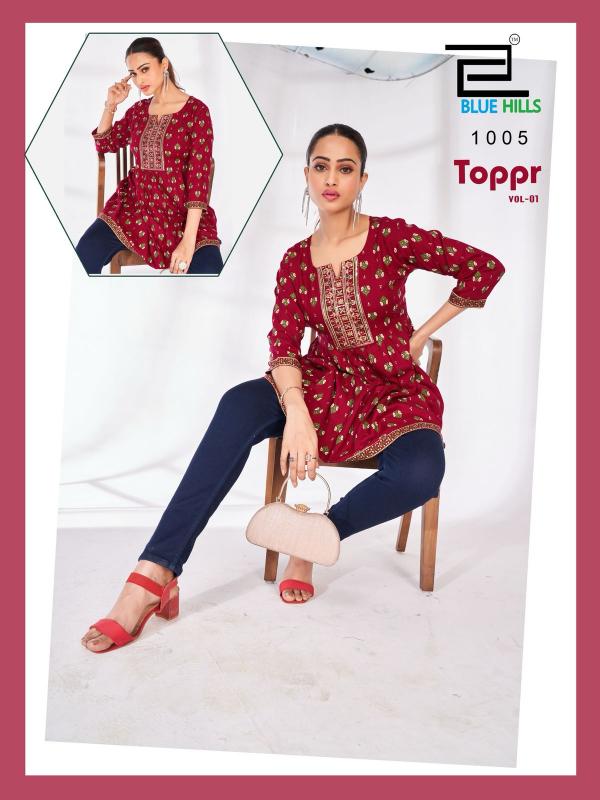 Blue Hills Topper Vol 1 catalog wholesale kurti india
