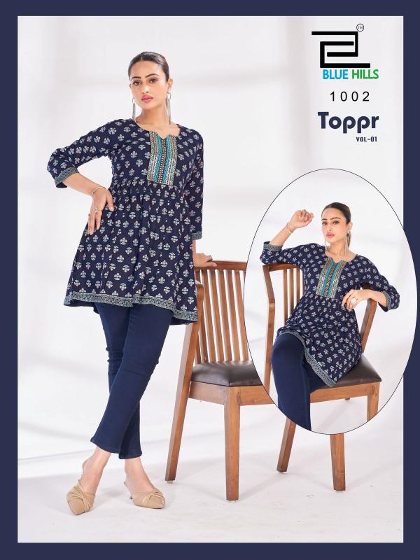 Blue Hills Topper Vol 1 catalog wholesale kurti india