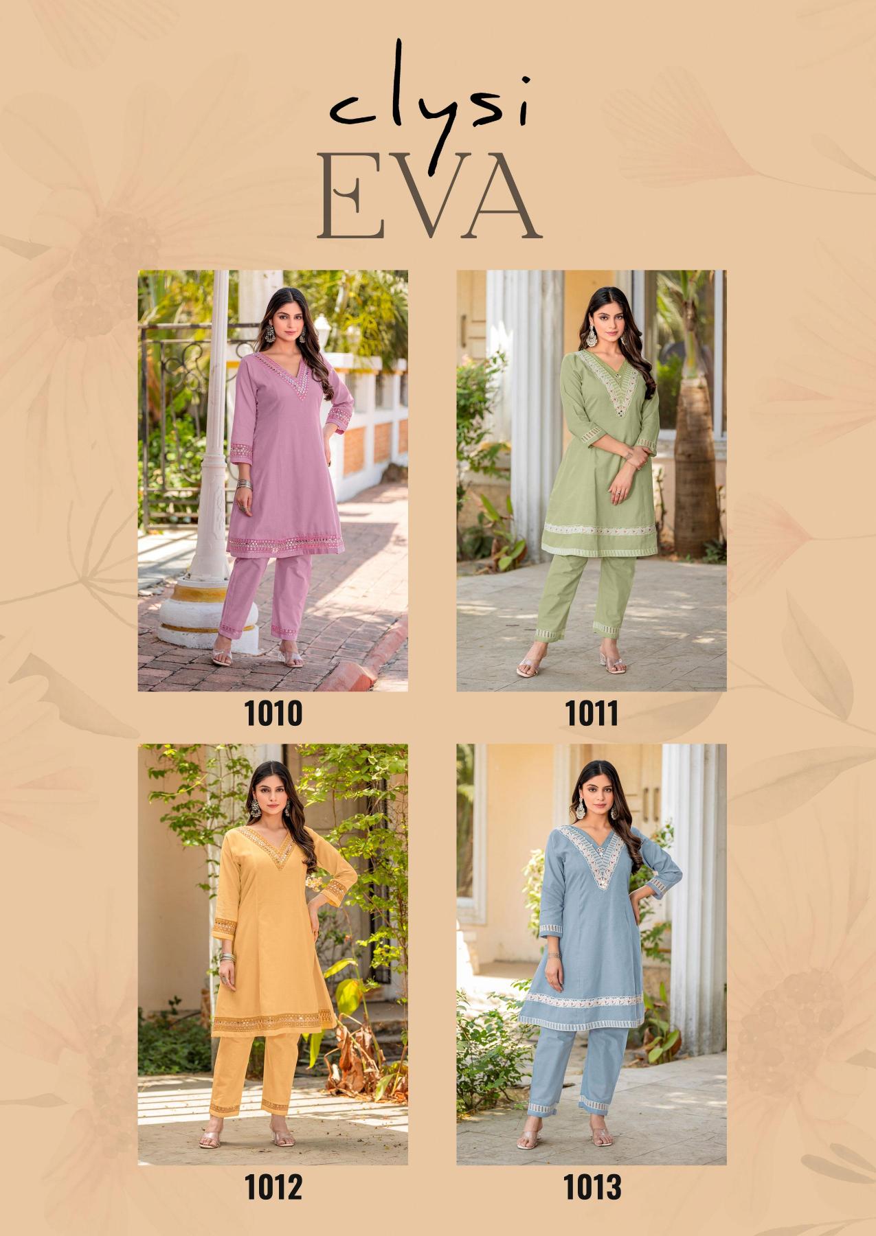 Clysi Eva Catalog official kurti colour designs 2025 in india