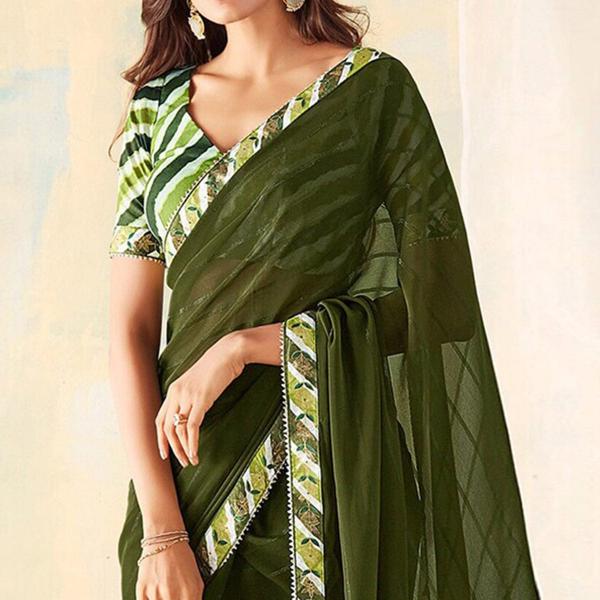 Dazira Bright Cheks Georgette Silk catalog india beautiful saree women
