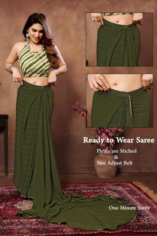 Dazira Bright Cheks Georgette silk catalog saree manufacturers in surat india