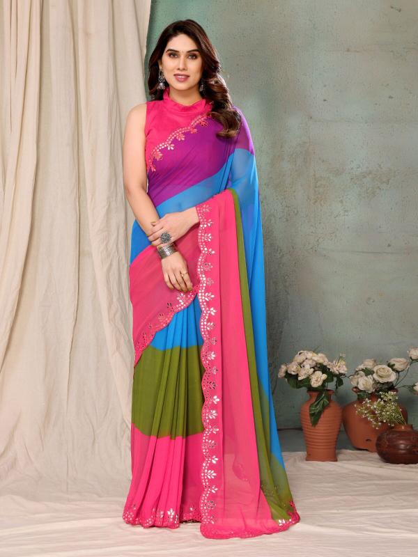 Dazira Bright Georgette catalog online saree business in india 