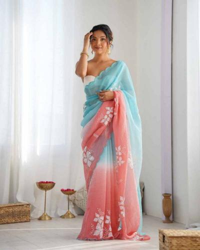 Dazira Ds 689 catalog embroidered saree supplier in surat