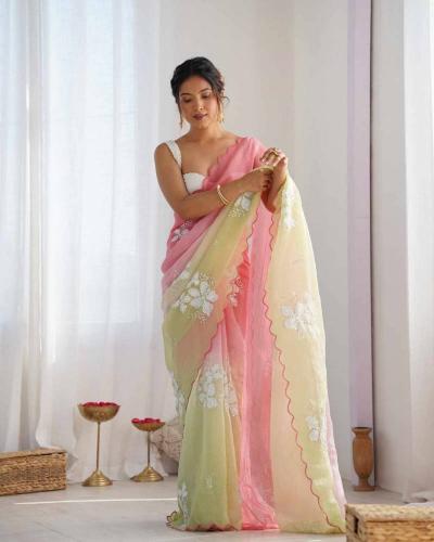 Dazira Ds 689 catalog embroidered saree supplier in surat