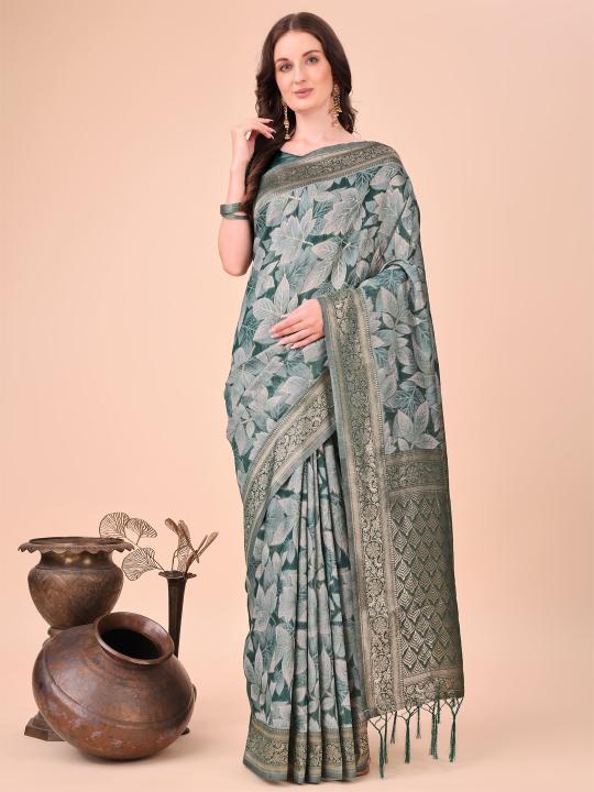 Dazira Floral Style catalog name of cotten saree wear in south india