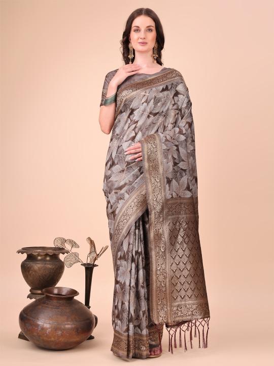 Dazira Floral Style catalog name of cotten saree wear in south india
