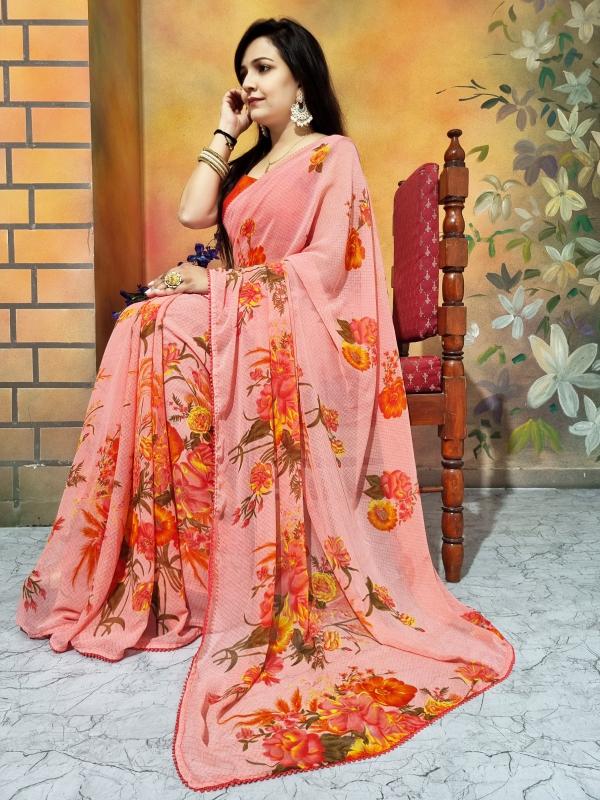 Dazira Georgette Saree With Lace Work Vol 2 catalog ready to wear saree surat