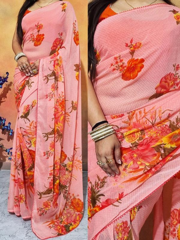 Dazira Georgette Saree With Lace Work Vol 2 catalog ready to wear saree surat