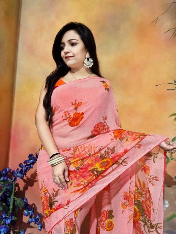 Dazira Georgette Saree With Lace Work Vol 2 catalog ready to wear saree surat