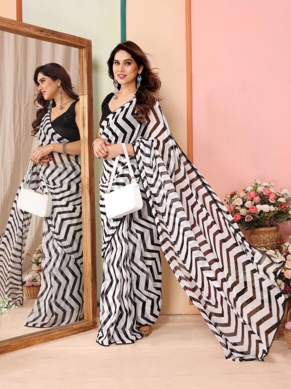 Dazira Georgette Saree With Lace Work Vol 2 catalog ready to wear saree surat