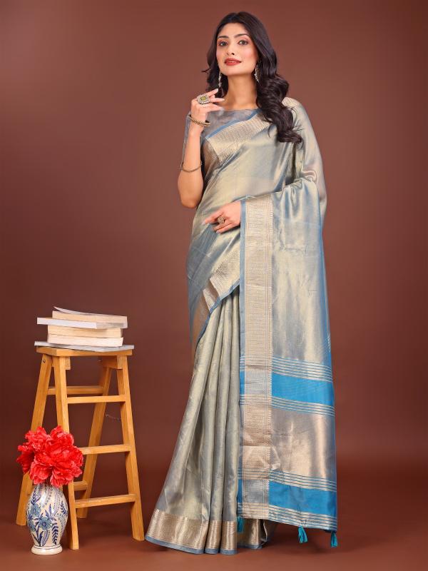 Dazira Interlekan catalog organza saree manufacturers in surat