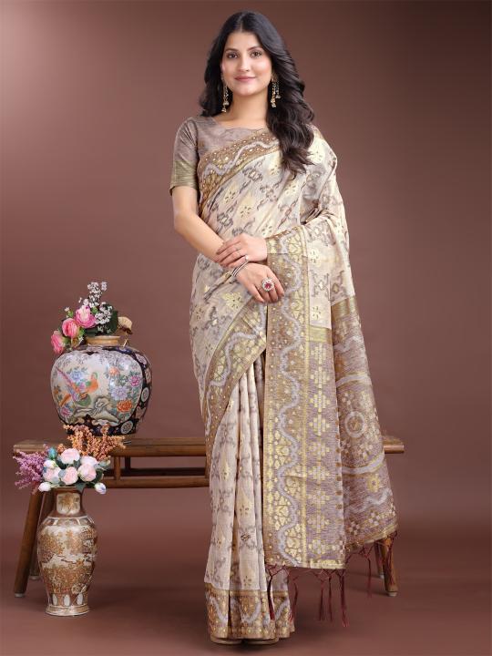 Dazira Linen Queen vol 7 Catalog linen saree manufacturers in surat 