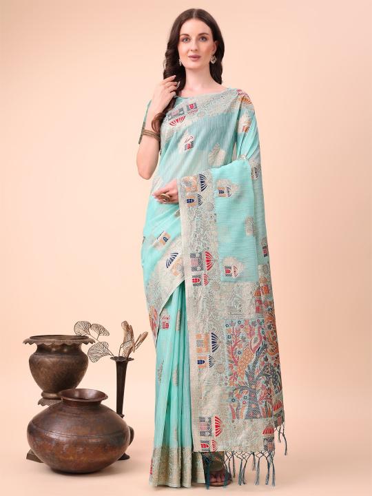 Dazira Linen Weaves catalog linen saree price in india