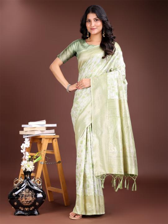 Dazira Mango Silk catalog linen sarees wholesale surat