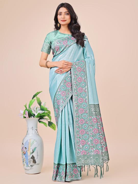 Dazira Plazzo Silk catalog saree fashion show india