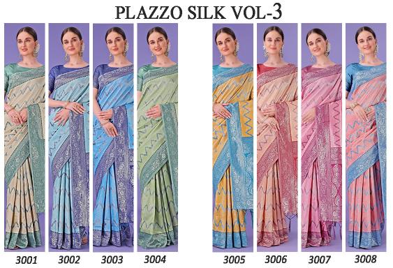 Dazira Plazzo Silk Vol 3 catalog surat silk saree wholesale market