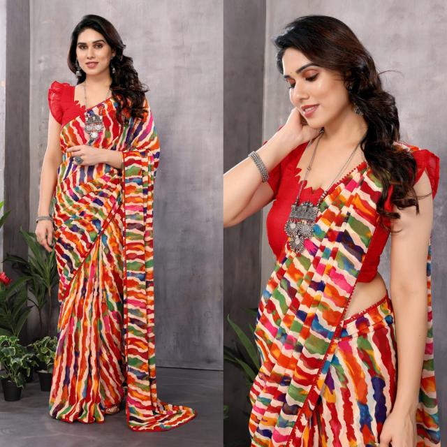 Dazira Printed Georgette Catalog surat wholesale bazaar saree