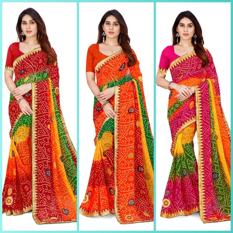 Dazira Pure Georgette catalog saree fabindia india