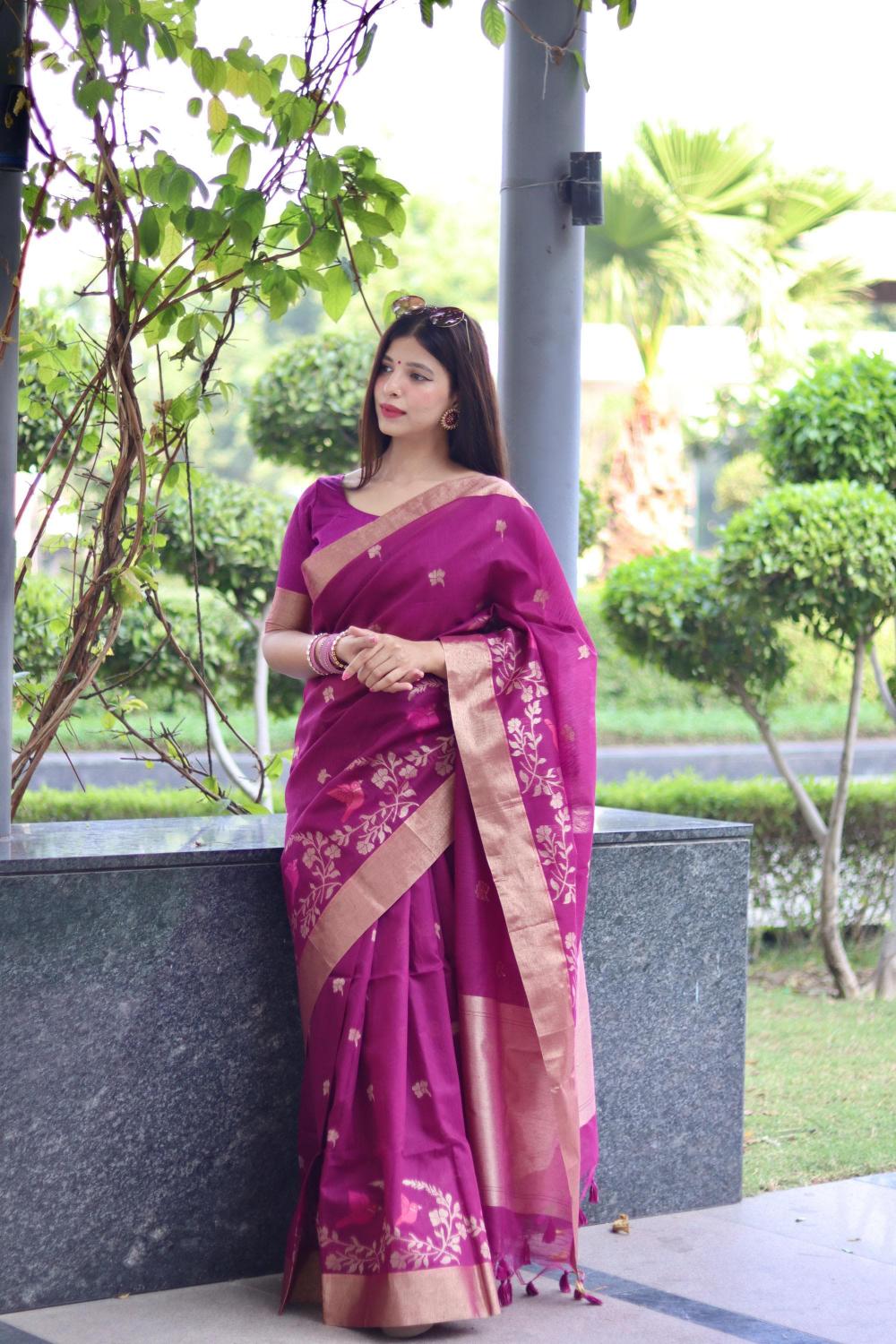 Dazira Pure Linen Silk catalog best saree shop in surat